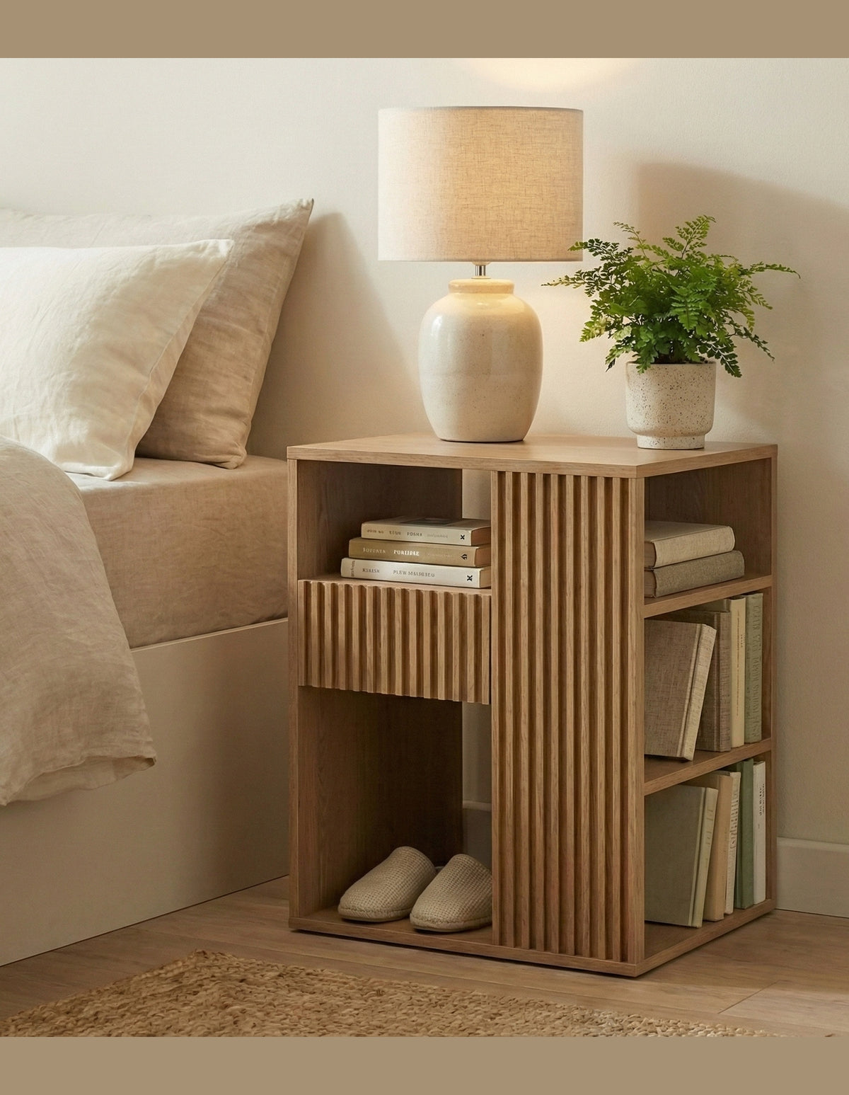 Minna Bedside Table 50 cm Right