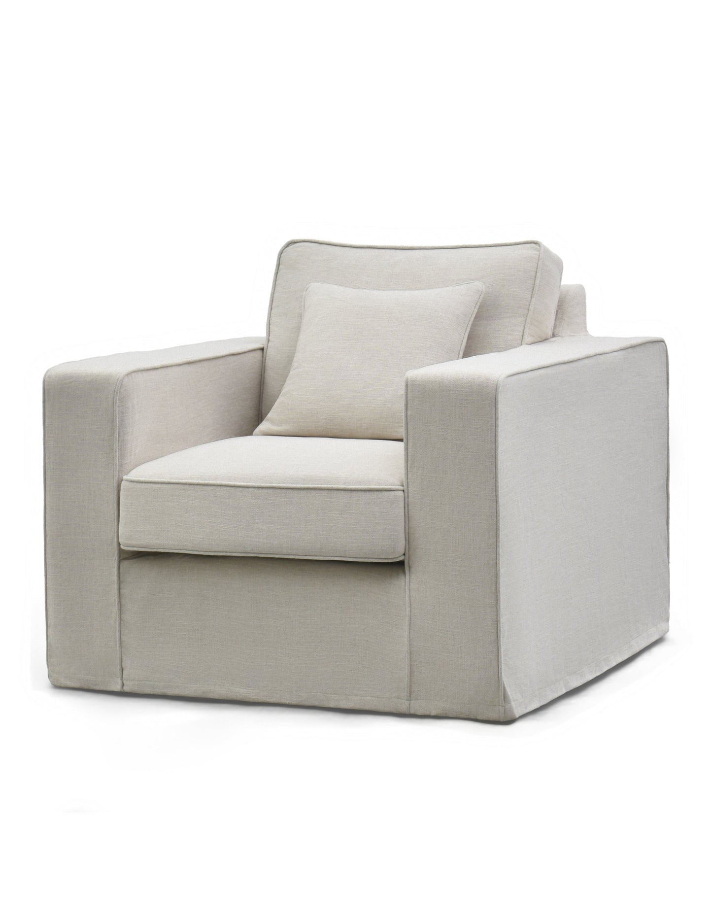 Aspen Armchair with Slip Cover Mocha