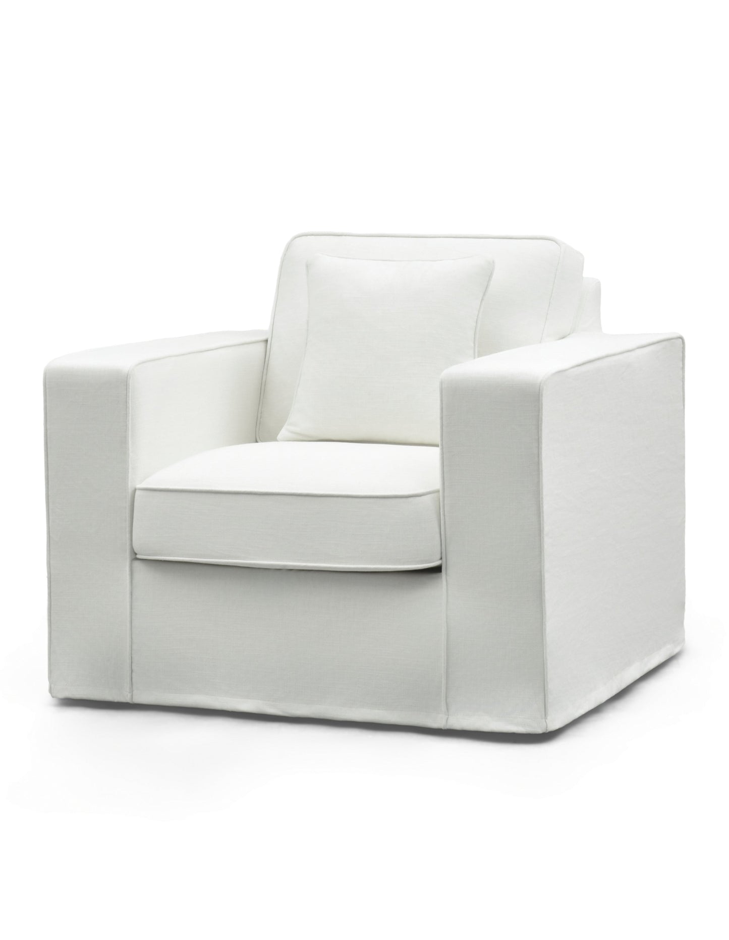 Aspen Armchair with Slip Cover Snow
