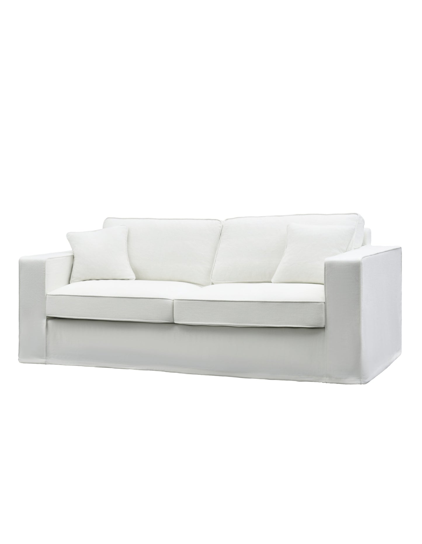 Aspen 3-Seat Sofa with Slip Cover Snow