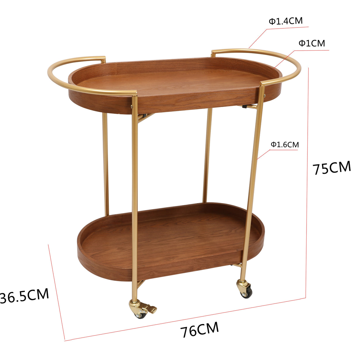 Anderson Drinks Trolley Walnut