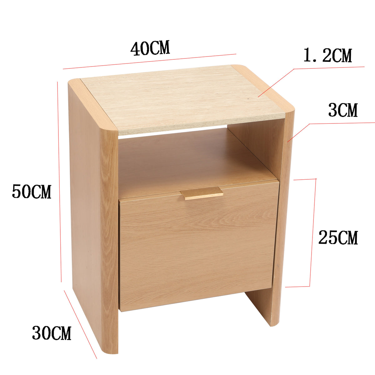 Lily Bedside Table 40 cm