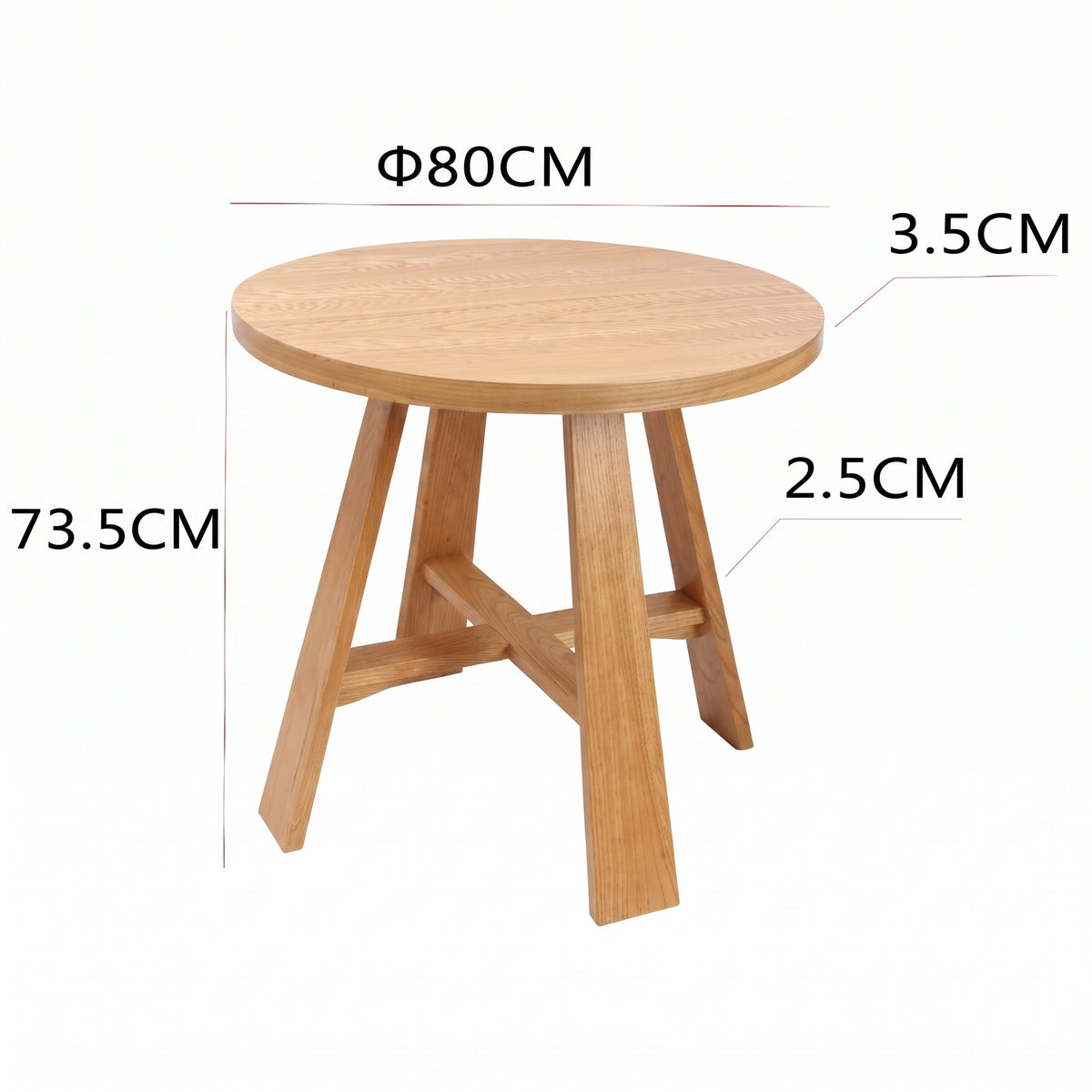Freya Round Small Dining Table 80 cm