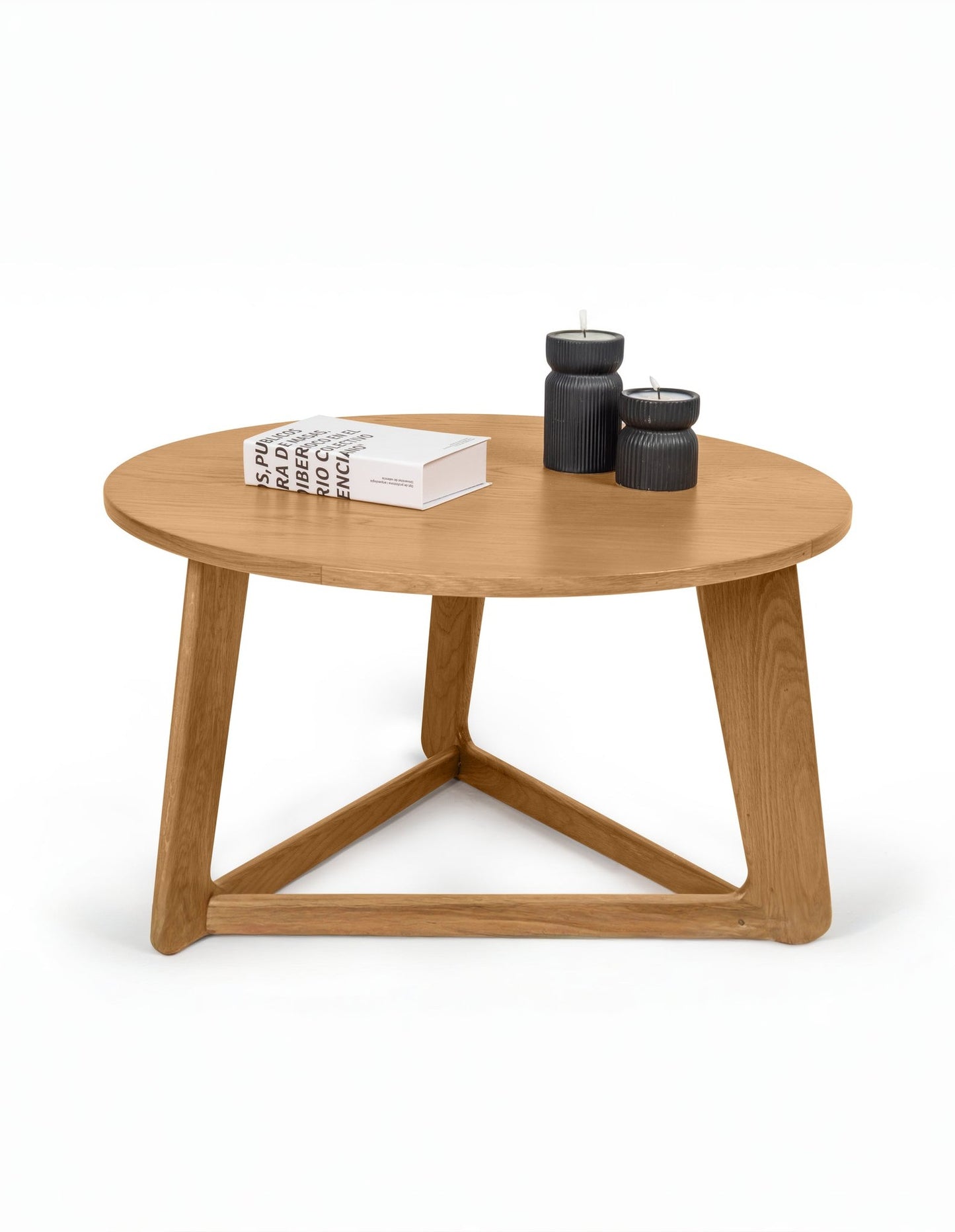 Andreas Oak Triangle Leg Coffee Table 80cm