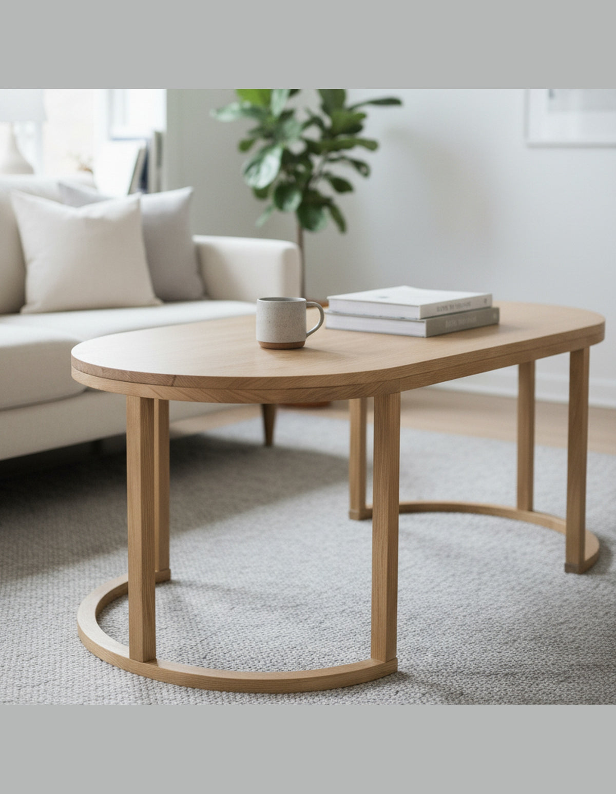 Jamie Oak Coffee Table 110 cm
