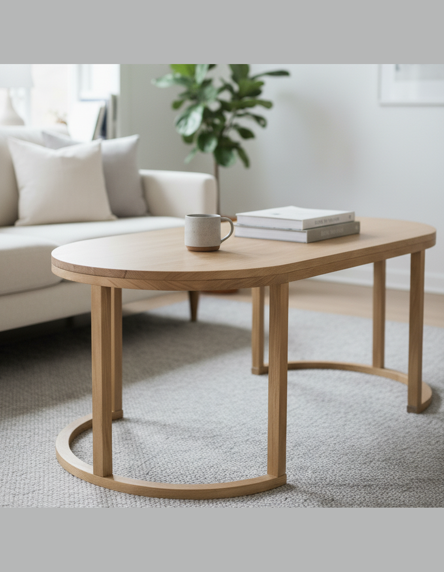 Jamie Oak Coffee Table 110 cm