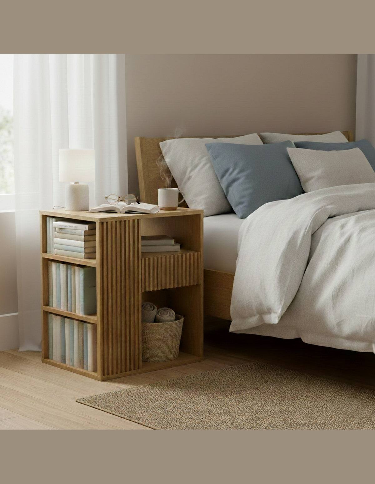 Minna Bedside Table 50 cm Left