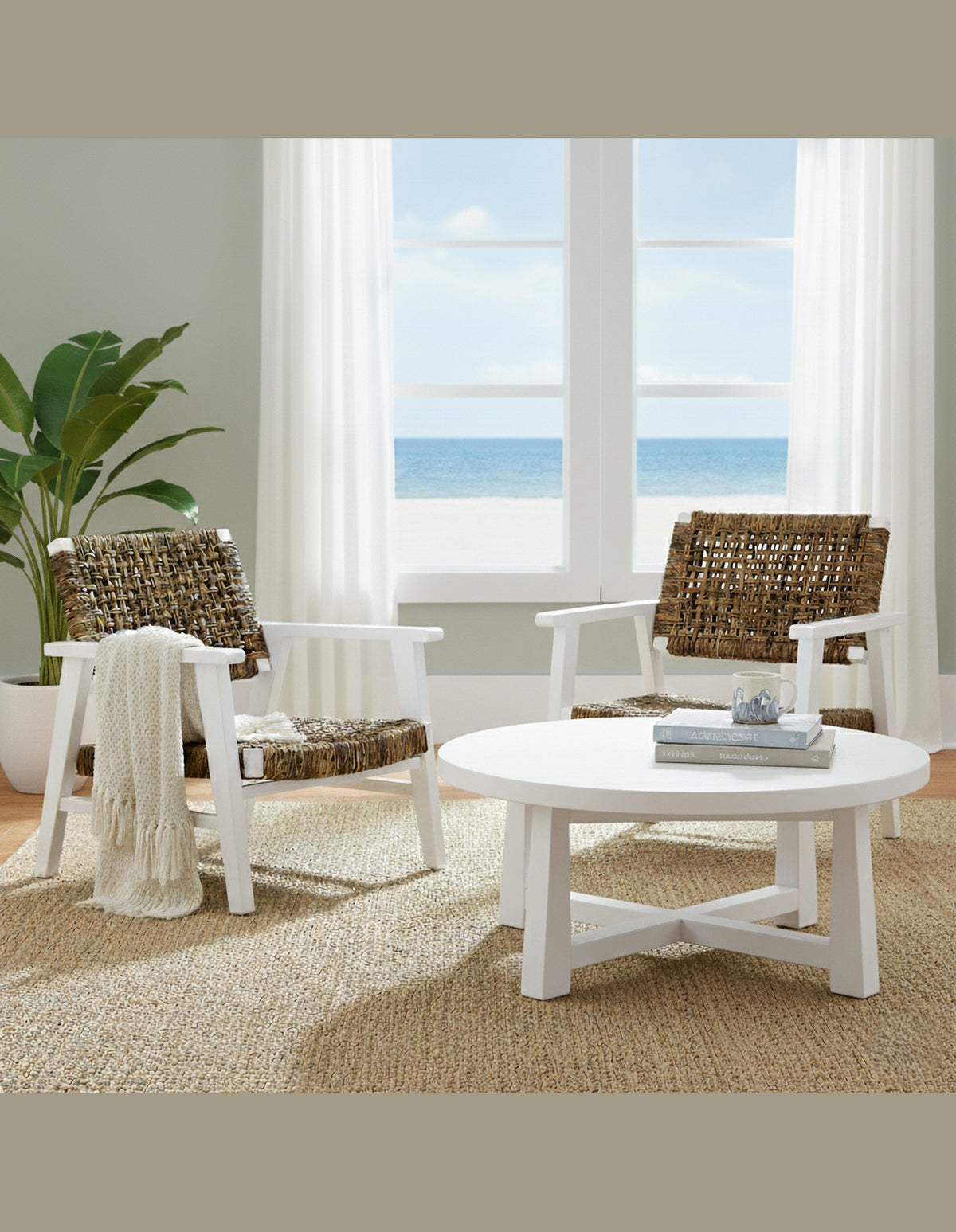 Oliver Coastal Occassional Chair White