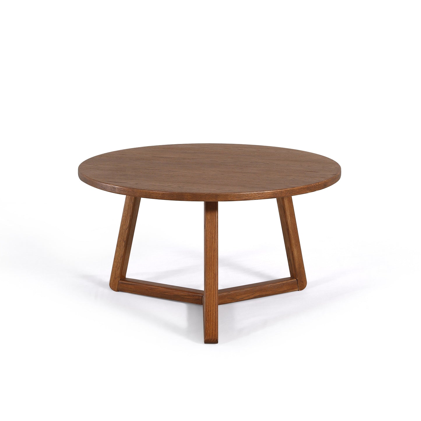 Christopher Round Coffee Table 80 cm Walnut