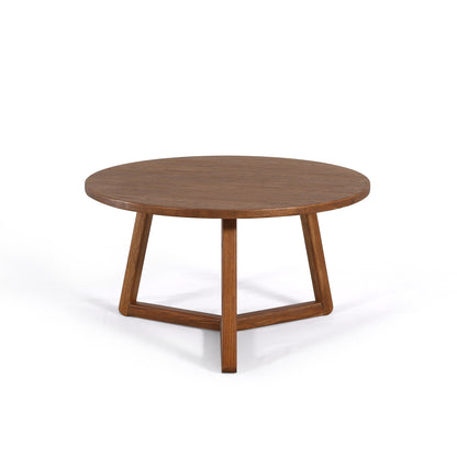 Christopher Round Coffee Table 80 cm Walnut