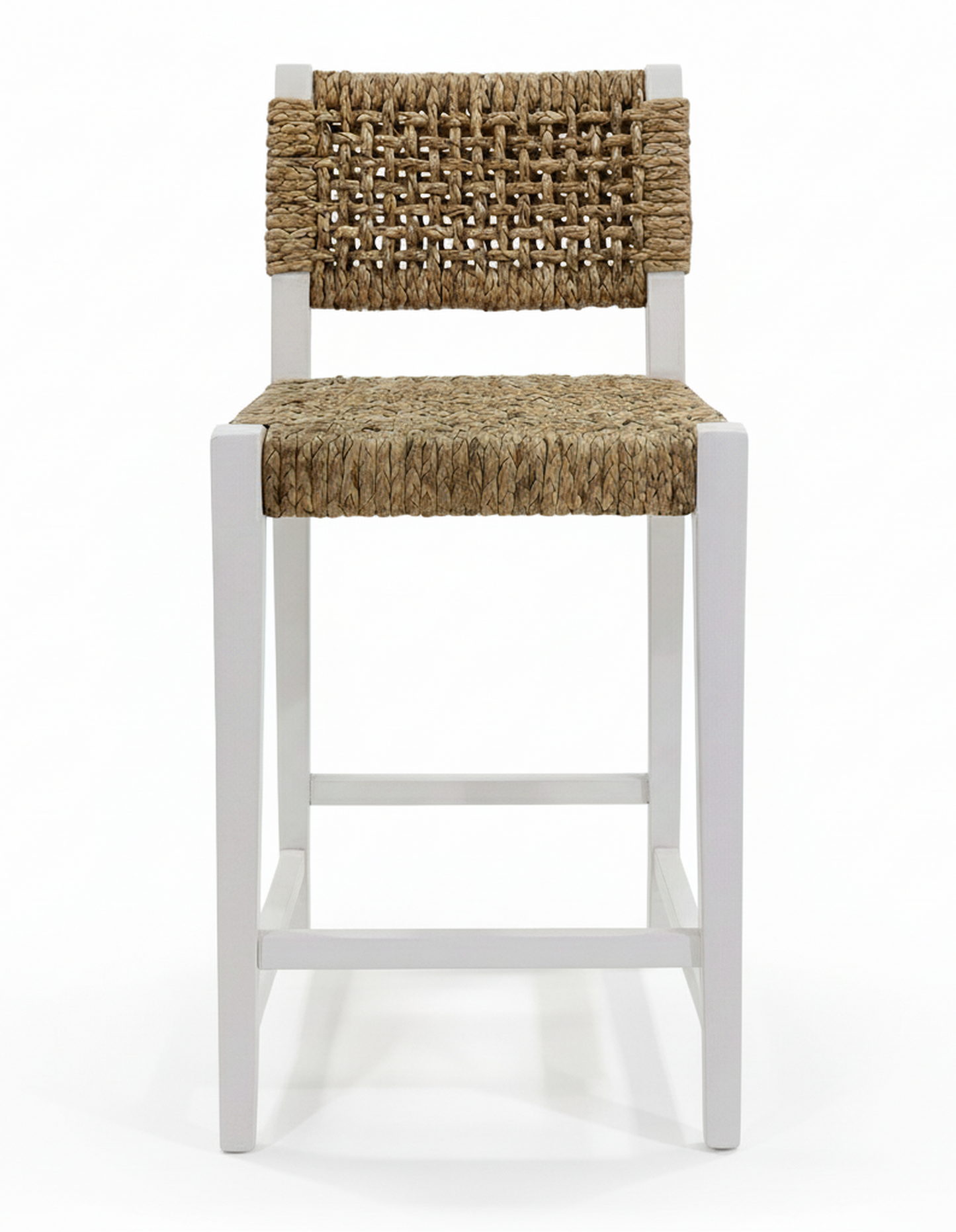 Oliver Coastal Counter Chair w/ Back White