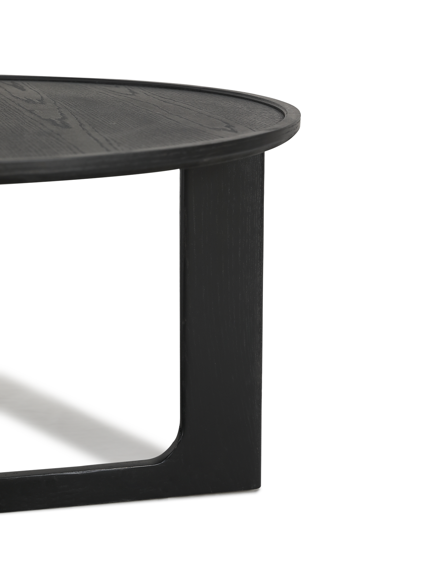 Sverre Round Coffee Table 80 cm Black