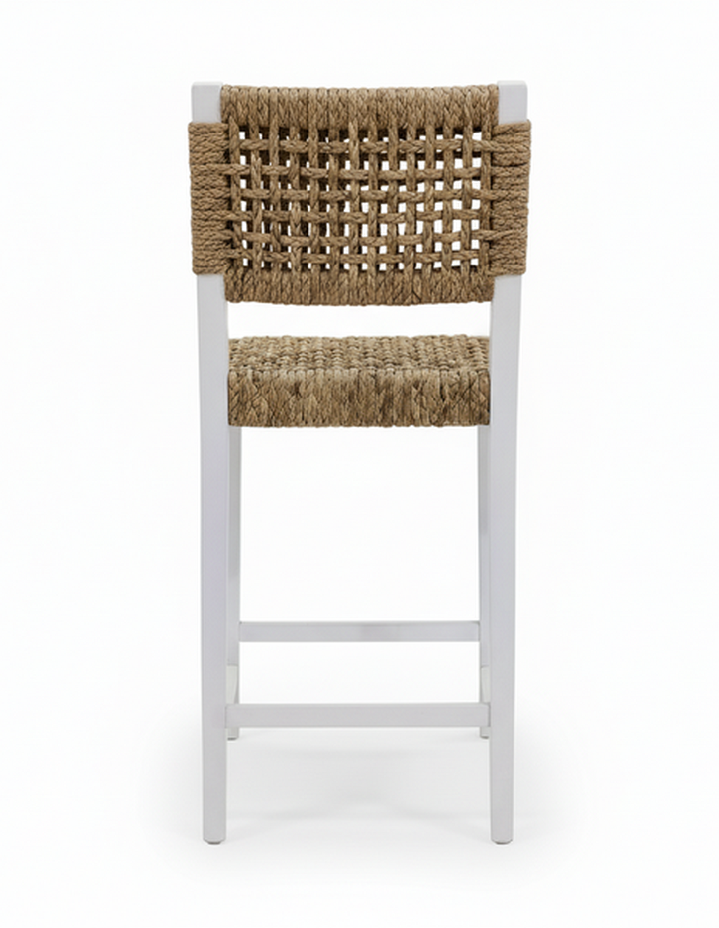 Oliver Coastal Counter Chair w/ Back White