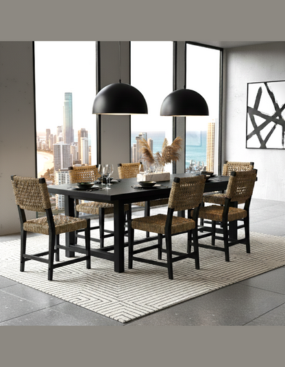 Oliver Coastal Dining Chair Black