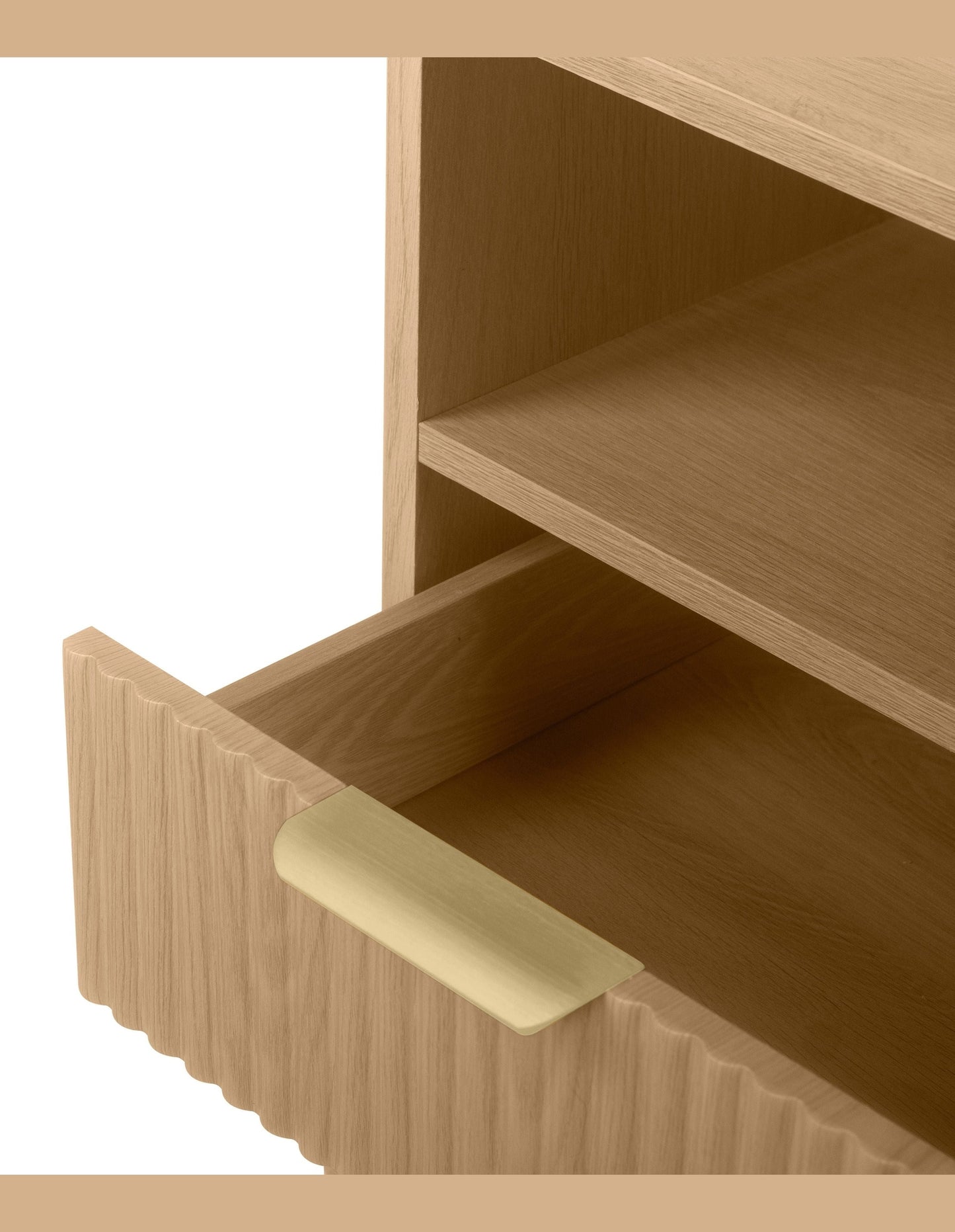 Ingrid Bedside Table 45 x 45 cm Natural