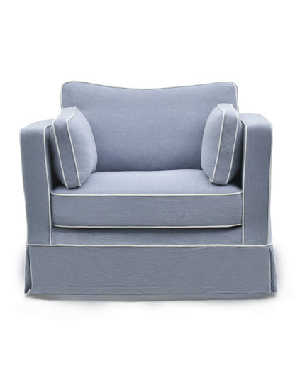 Monaco Armchair with Slip Cover Ocean