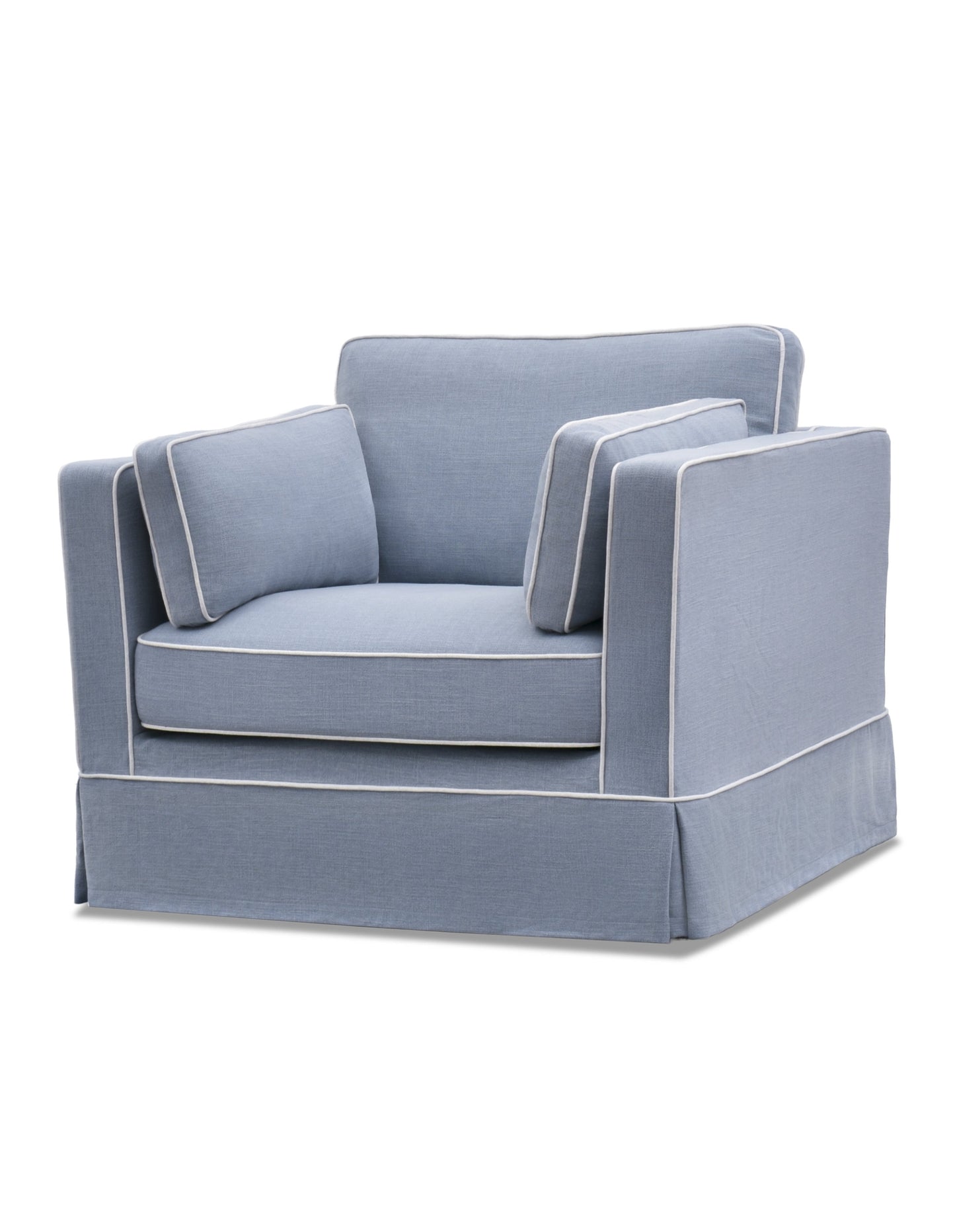 Monaco Armchair with Slip Cover Ocean