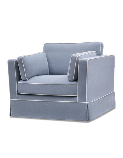 Monaco Armchair with Slip Cover Ocean