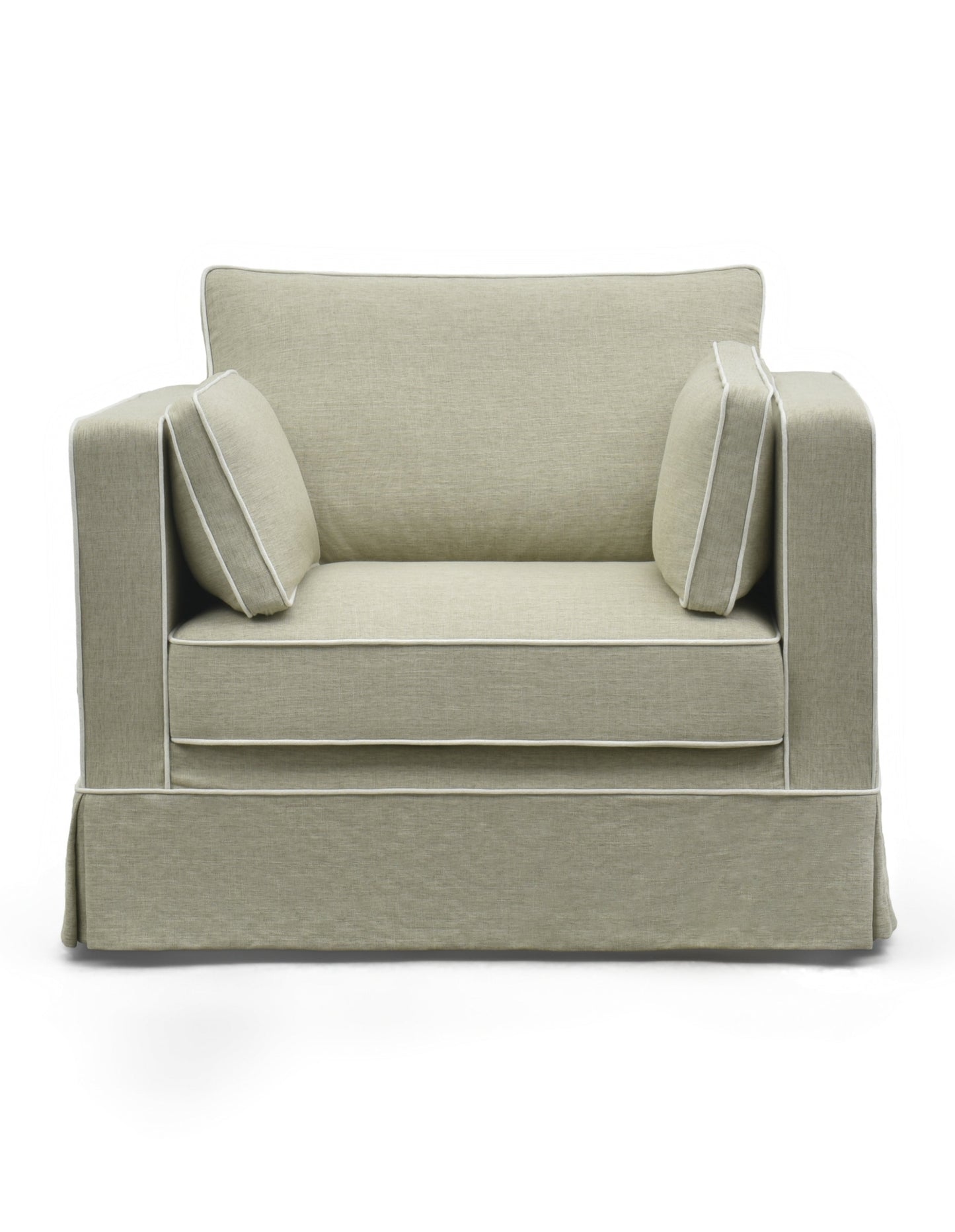 Monaco Armchair with Slip Cover Sand