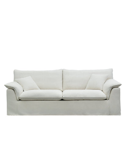 Cannes 3-Seat Sofa with Slip Cover Pearl