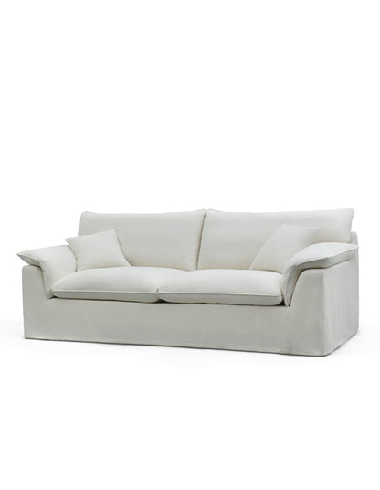 Cannes 3-Seat Sofa with Slip Cover Pearl