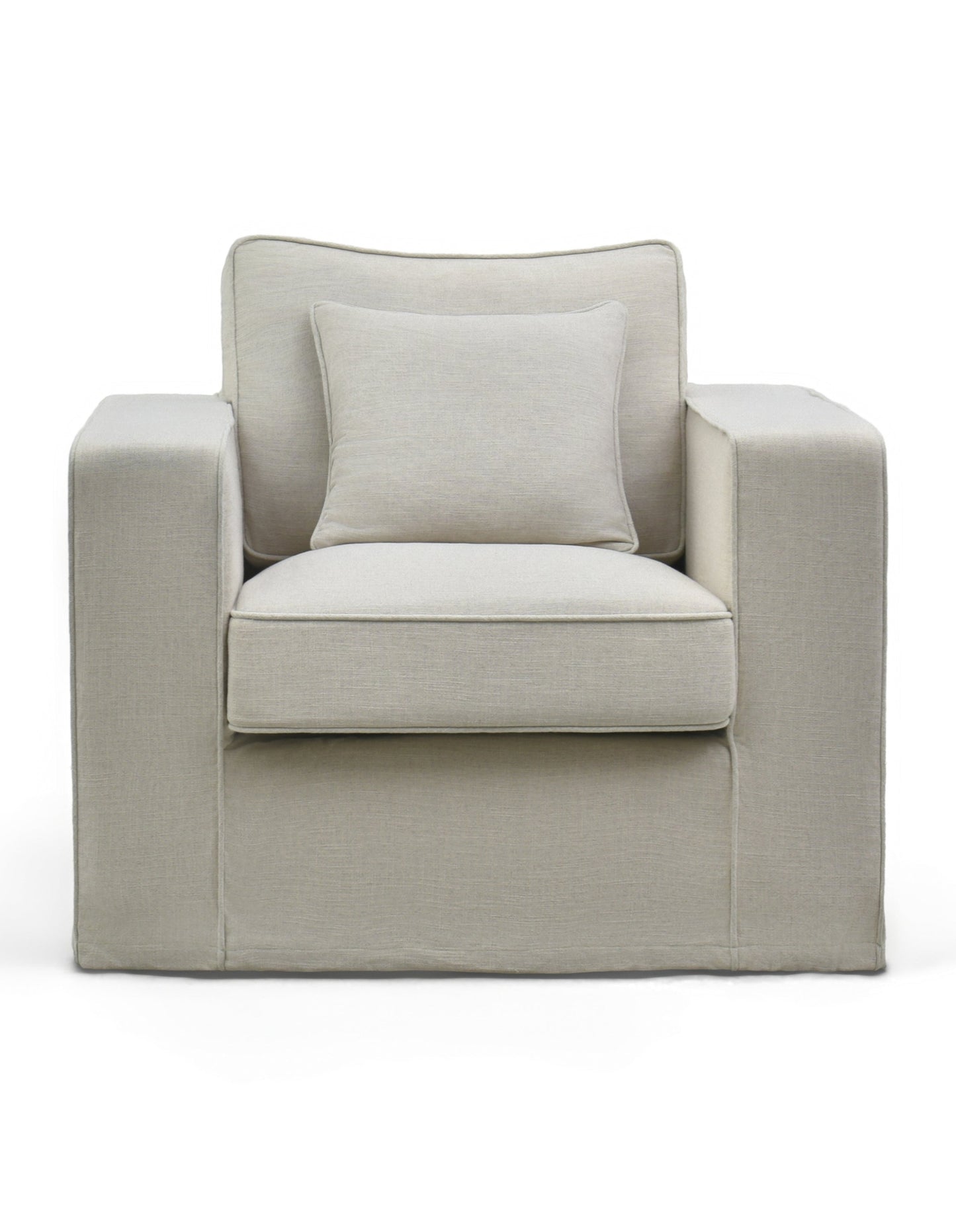 Aspen Armchair with Slip Cover Mocha