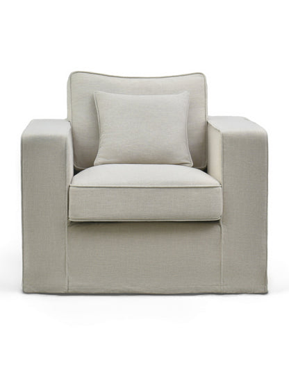 Aspen Armchair with Slip Cover Mocha