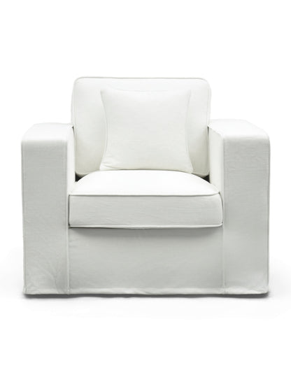 Aspen Armchair with Slip Cover Snow
