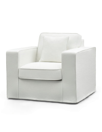 Aspen Armchair with Slip Cover Snow