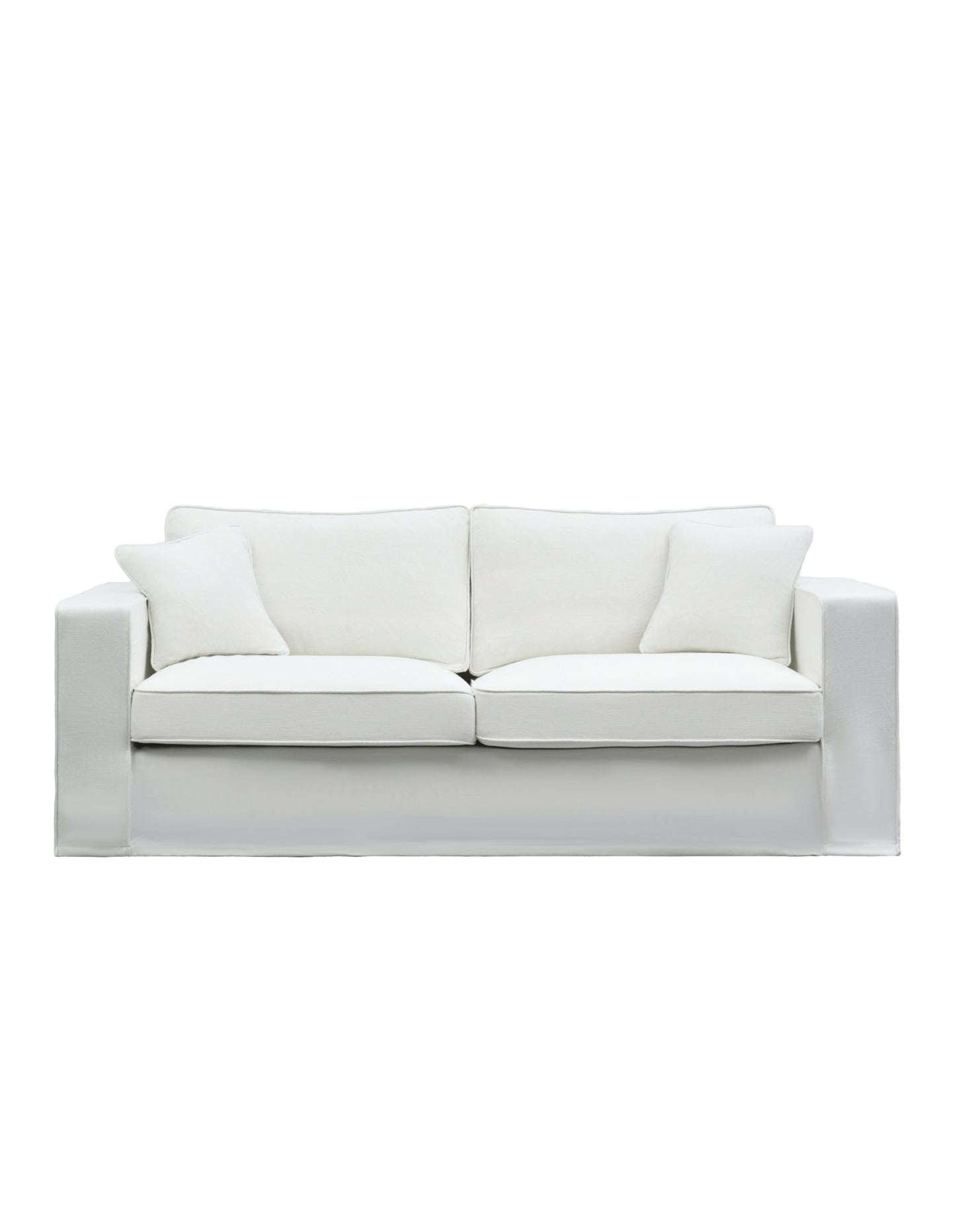 Aspen 3-Seat Sofa with Slip Cover Snow