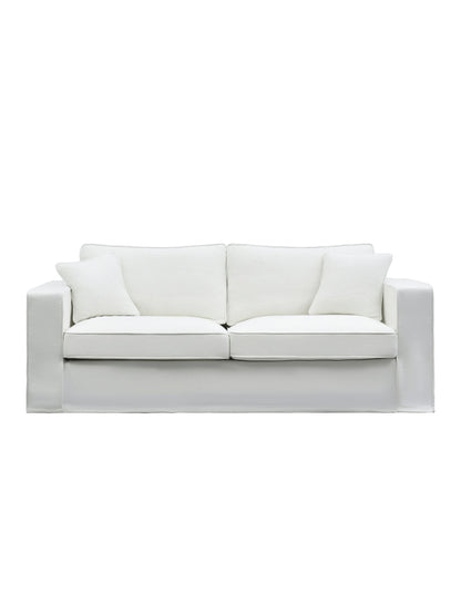 Aspen 3-Seat Sofa with Slip Cover Snow