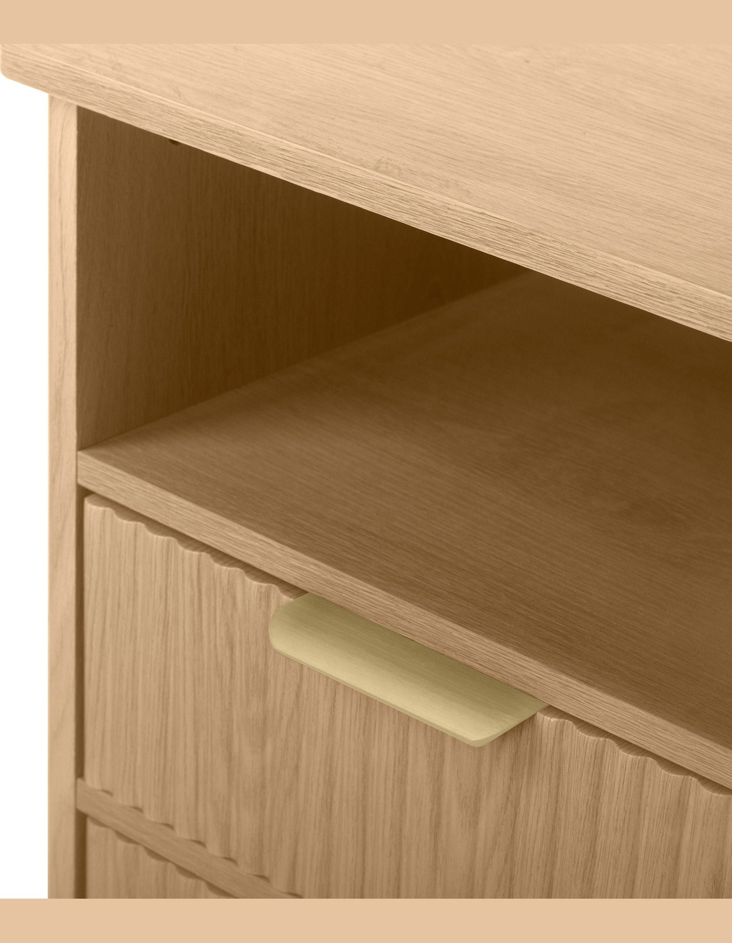 Ingrid Bedside Table 45 x 45 cm Natural