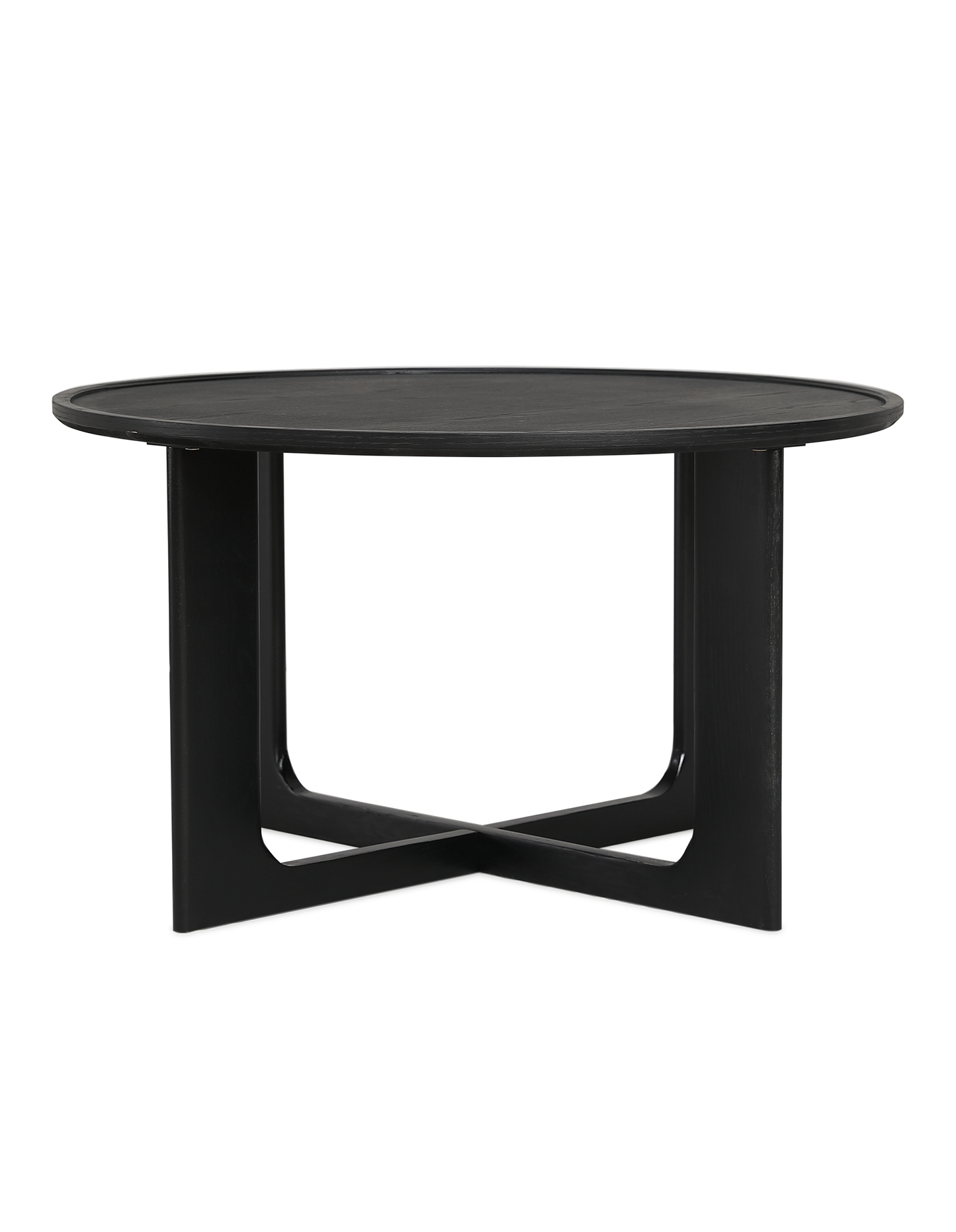 Sverre Round Coffee Table 80 cm Black