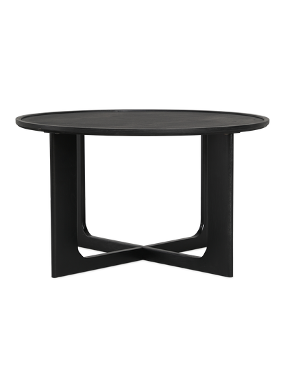 Sverre Round Coffee Table 80 cm Black
