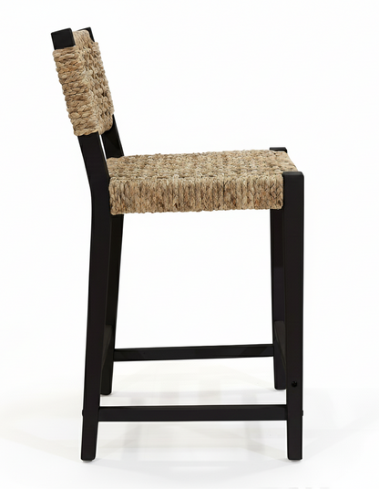 Oliver Coastal Counter Chair w/ Back Black