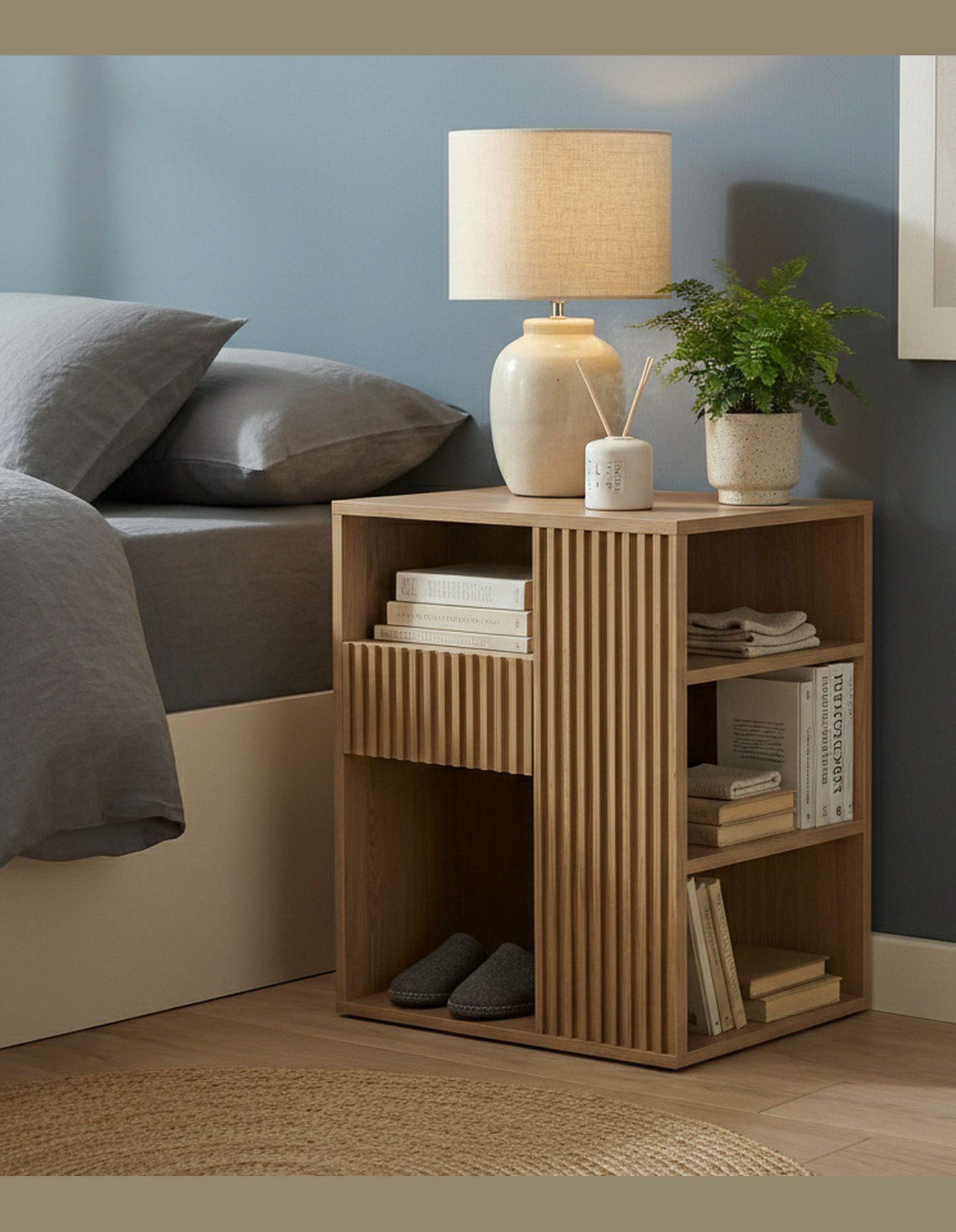 Minna Bedside Table 50 cm Right