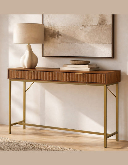 Jonas 120 cm Console Table Walnut