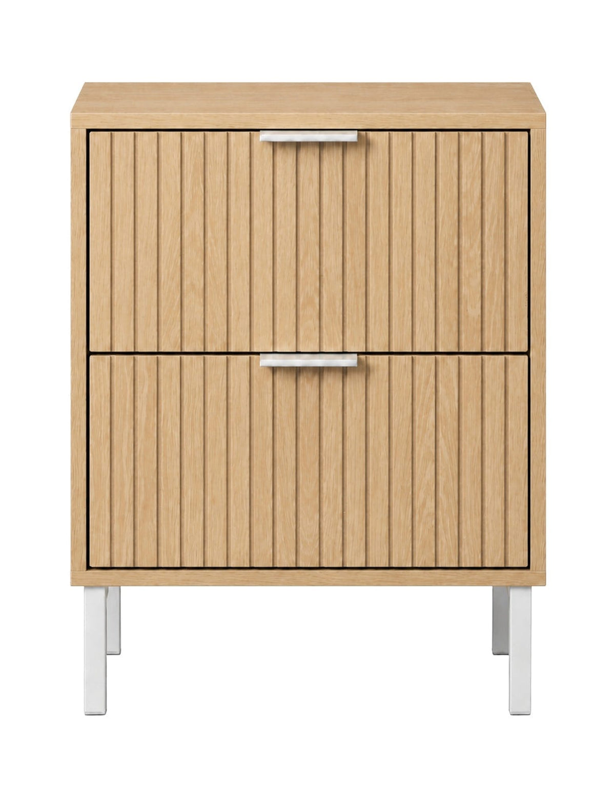 Jonas 2-Drawer Bedside Table Natural