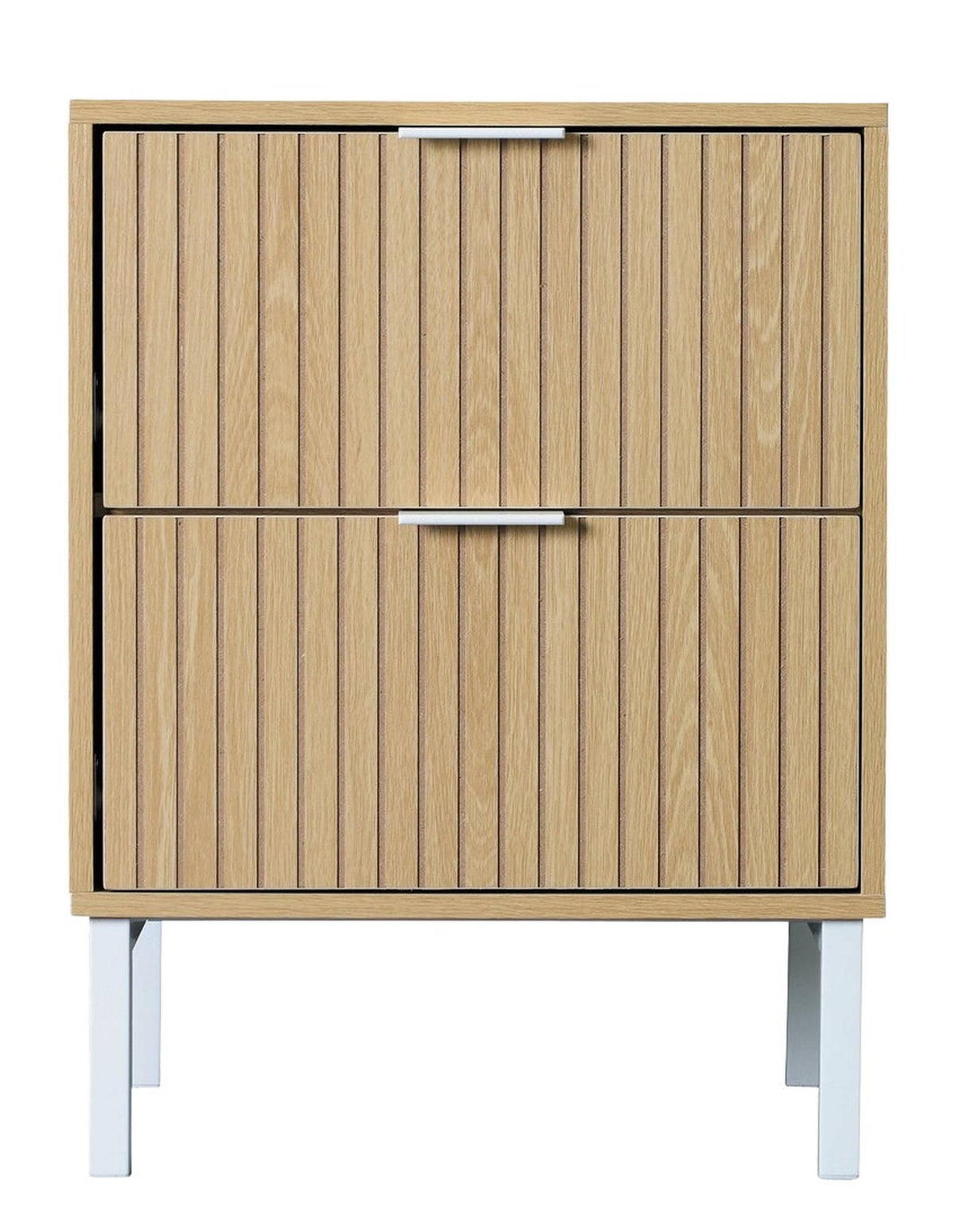 Jonas 2-Drawer Bedside Table Natural