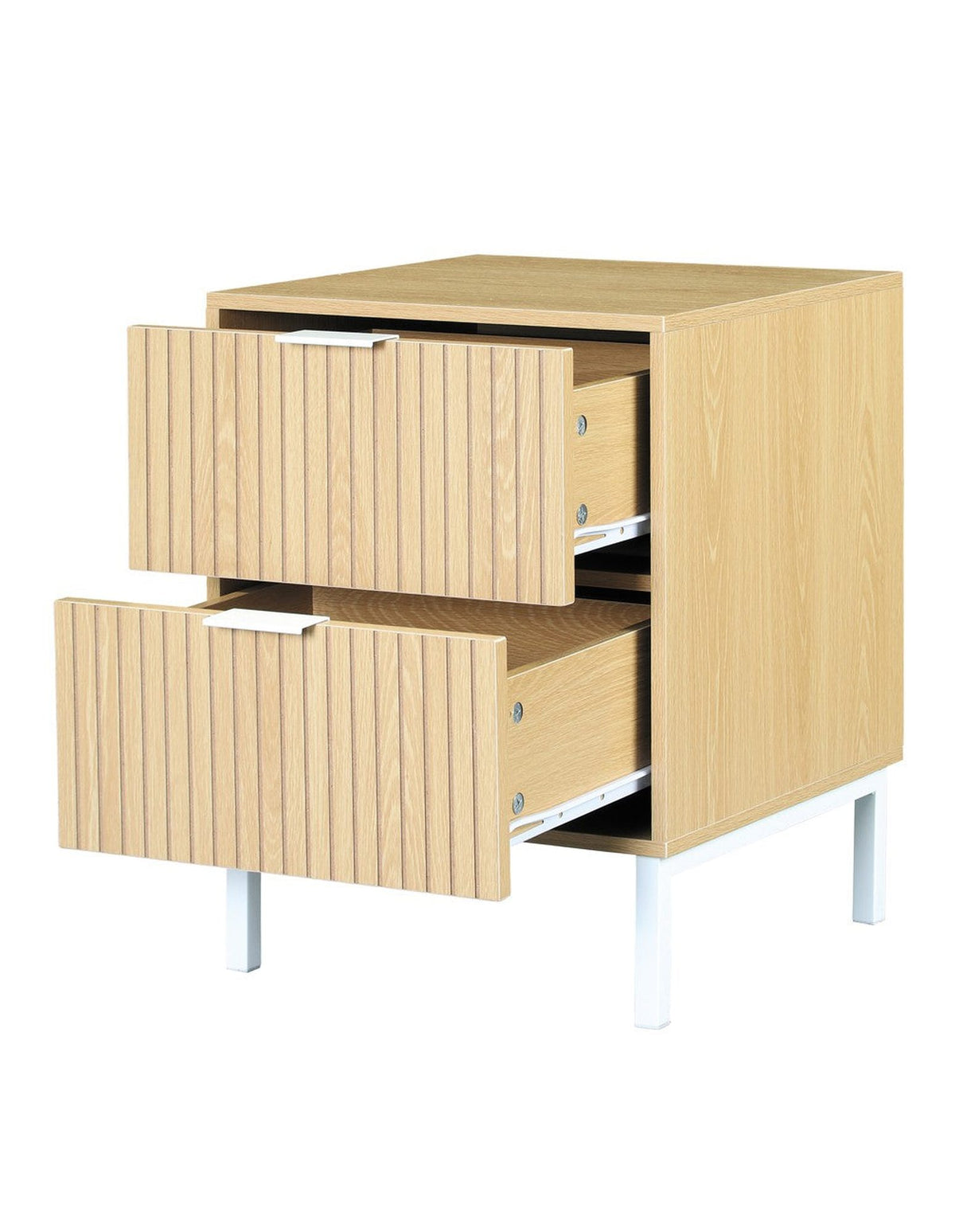 Jonas 2-Drawer Bedside Table Natural