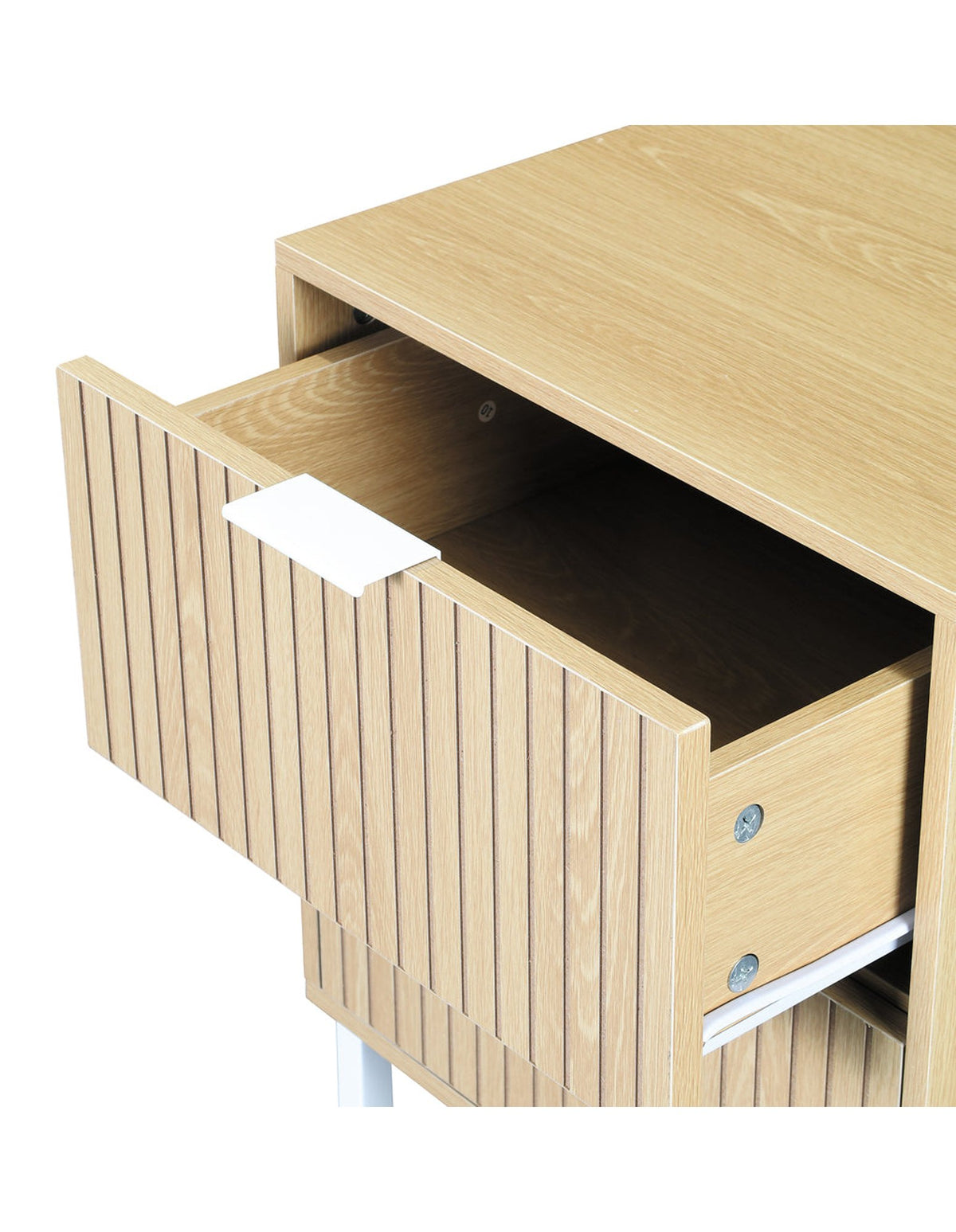 Jonas 2-Drawer Bedside Table Natural