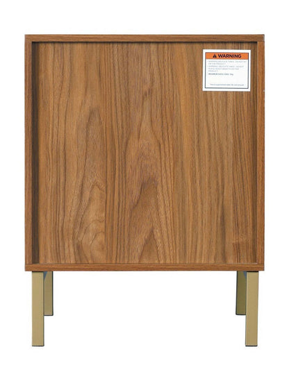 Jonas 2-Drawer Bedside Table Walnut