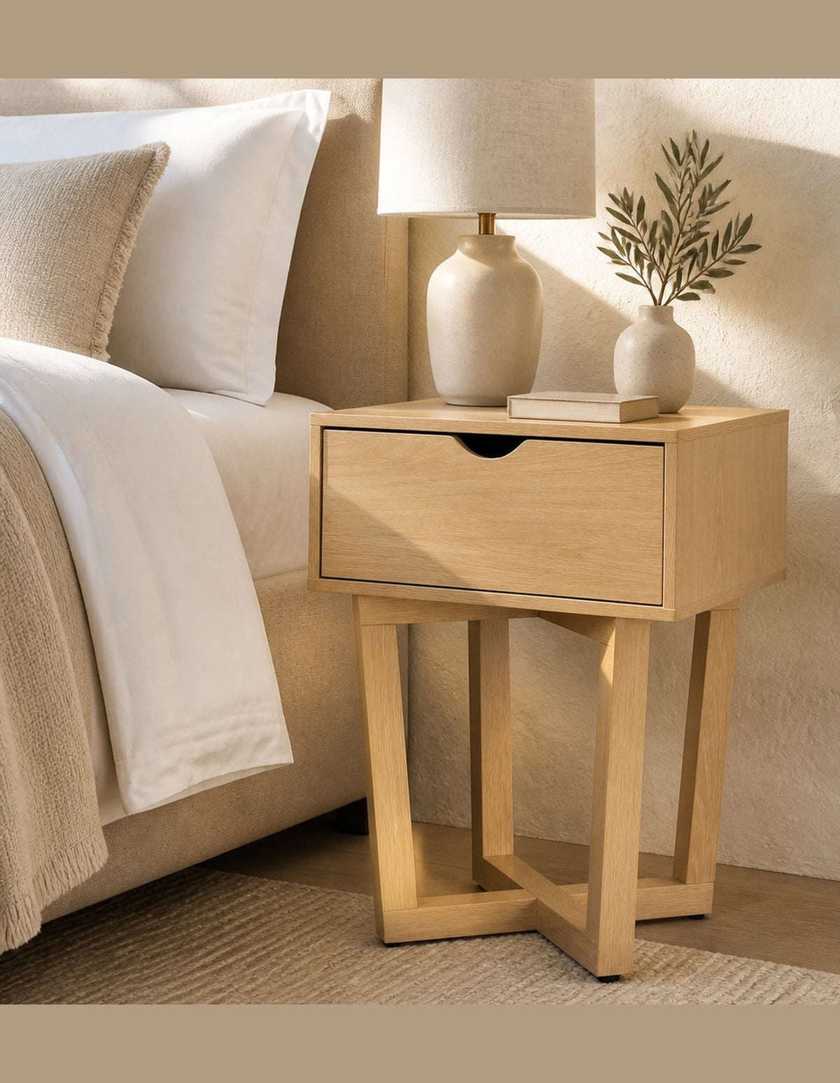Dane 1 Drawer Bedside Table