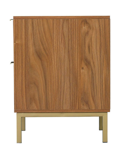 Jonas 2-Drawer Bedside Table Walnut