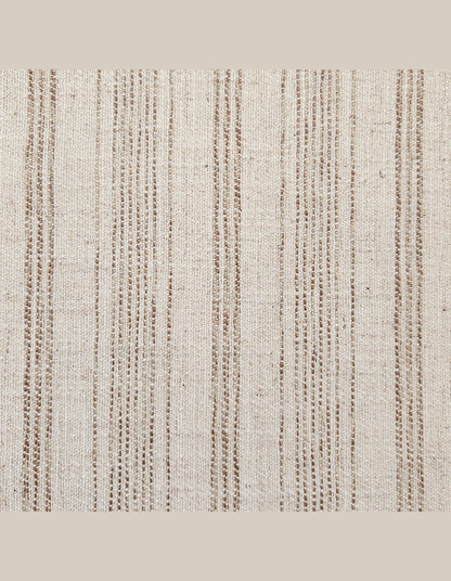 Mallorca Armchair Stripe Natural w/White Piping