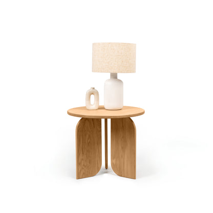 Gemma Oak Side Tri Leg Side Table Large 50cm