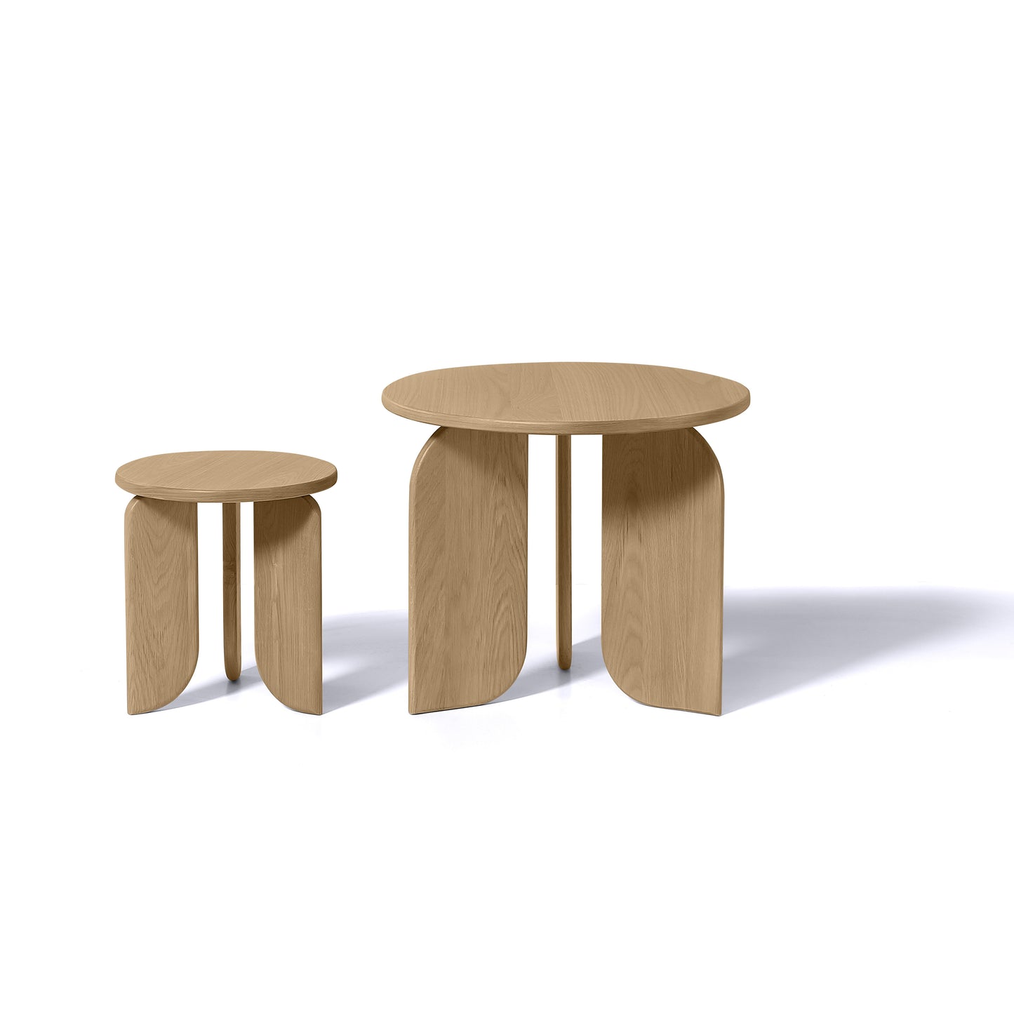 Gemma Oak Side Tri Leg Side Table Small 30cm