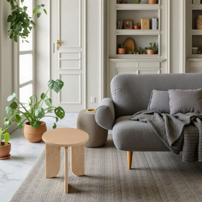Gemma Oak Side Tri Leg Side Table Small 30cm