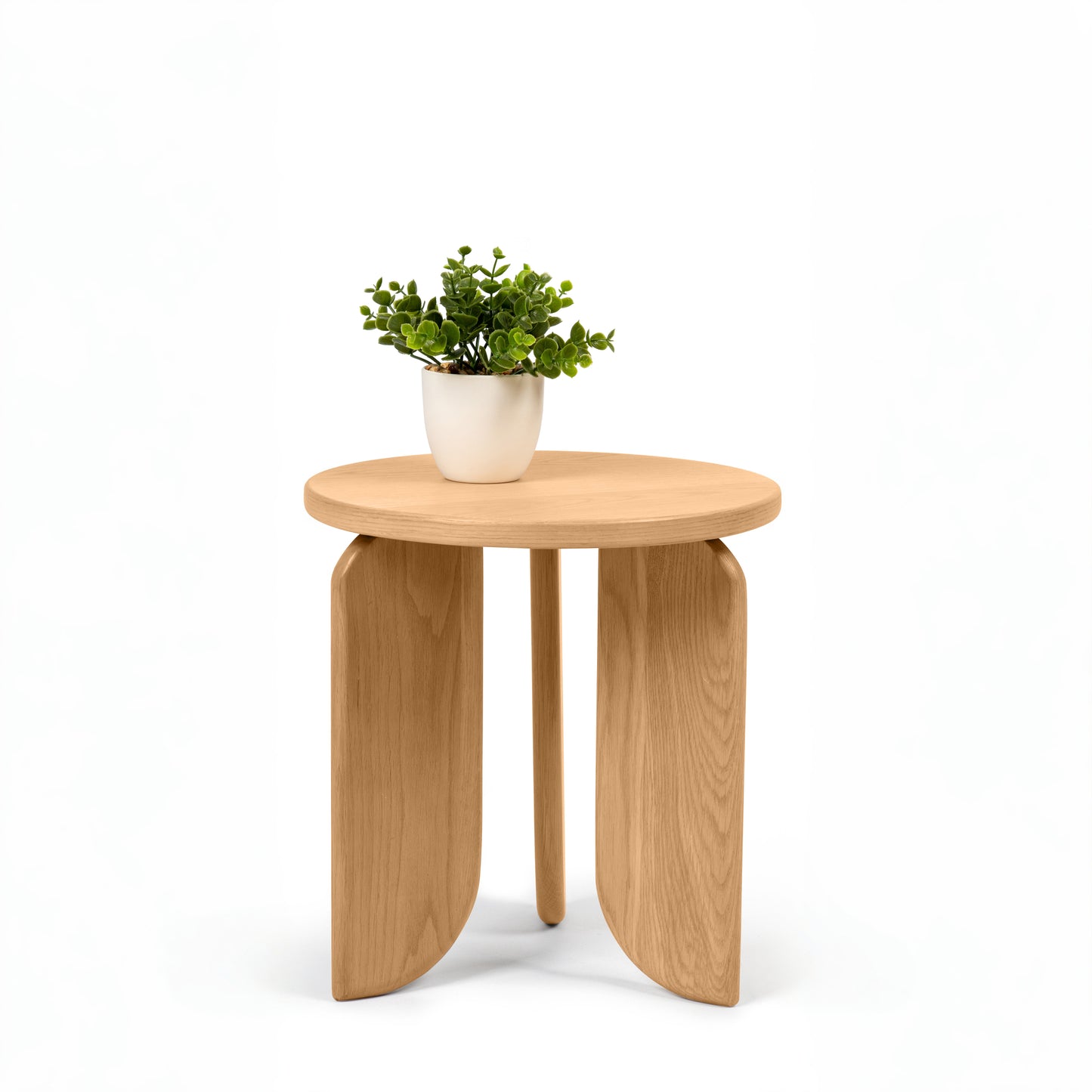 Gemma Oak Side Tri Leg Side Table Small 30cm