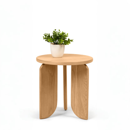 Gemma Oak Side Tri Leg Side Table Small 30cm